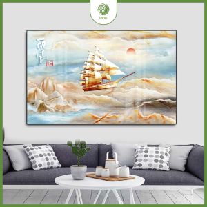 Tranh thuận buồm xuôi gió 5D tinh xảo