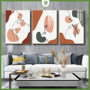 Tranh nghệ thuật tối giản cảm xúc Chạm