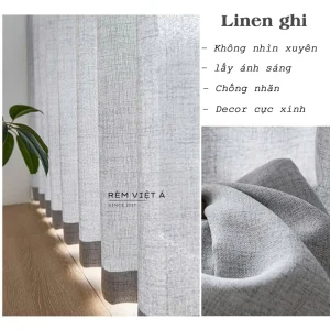 Rèm Linen Ghi